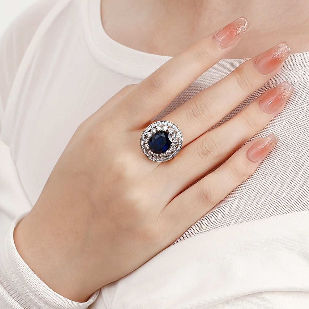 Luxury Inlaid Oval Diamond Earrings | 18K Gold