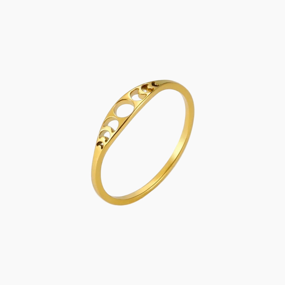 Skyrim Moon Phase Ring | 18K Gold